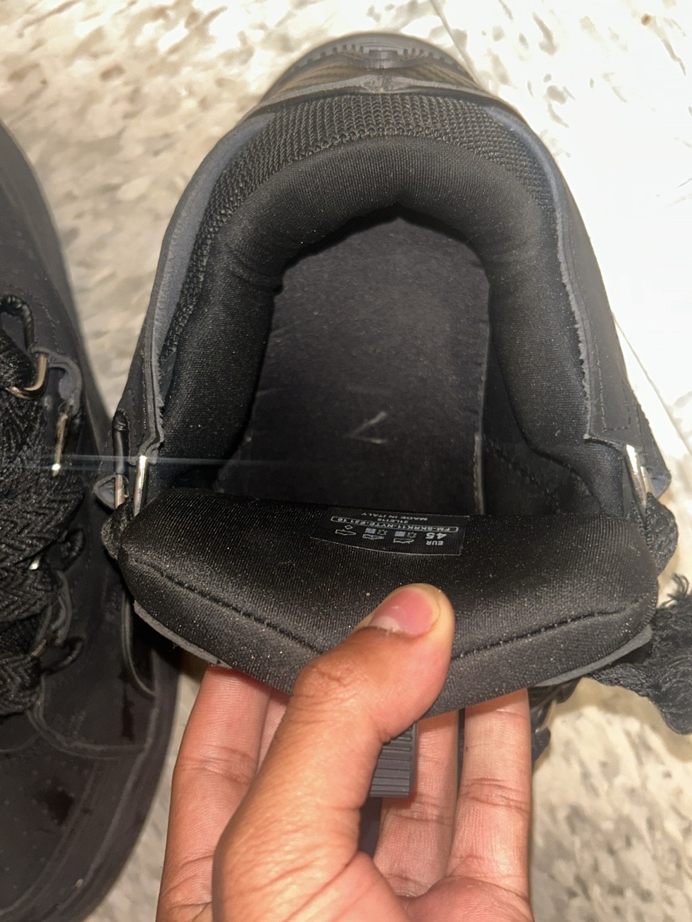 Men's Black lanvins Paris